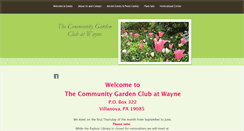 Desktop Screenshot of gardenclubwaynepa.org